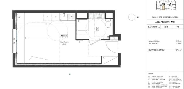 Afficher la photo en grand Appartement T1 à vendre - 1 pièce - 27.4 m2 - ANTIBES - 06 - PROVENCE-ALPES-COTE-D-AZUR - Century 21 Albert 1Er