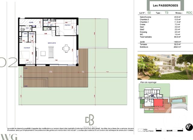 Appartement F3 à vendre - 3 pièces - 84.3 m2 - ANTIBES - 06 - PROVENCE-ALPES-COTE-D-AZUR - Century 21 Albert 1Er