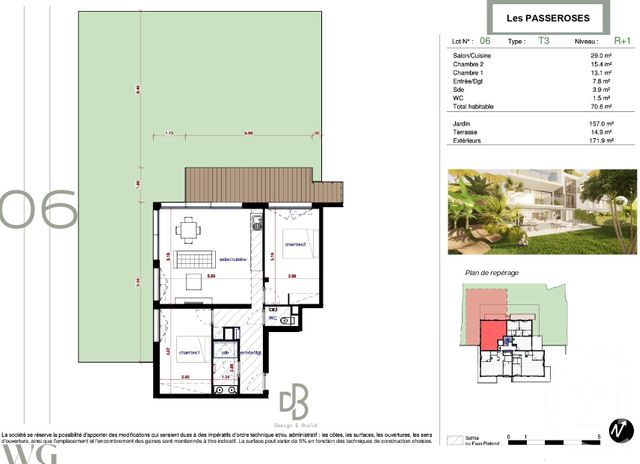 Appartement F3 à vendre - 3 pièces - 70.0 m2 - ANTIBES - 06 - PROVENCE-ALPES-COTE-D-AZUR - Century 21 Albert 1Er