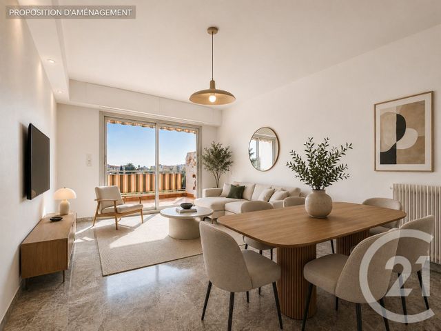 Appartement F3 à vendre - 3 pièces - 62.13 m2 - ANTIBES - 06 - PROVENCE-ALPES-COTE-D-AZUR - Century 21 Albert 1Er